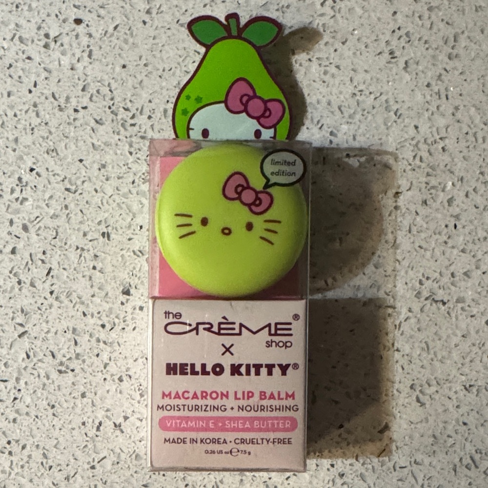 The Crème Shop x Hello Kitty Macaron Lip Balm - limited edition NIB